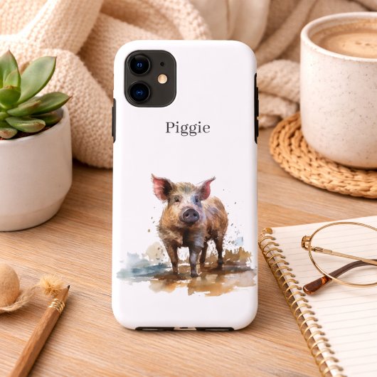 Speelse Biggetje, op maat Case-Mate iPhone Case