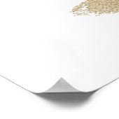 Speelse Blauwe Gele Baby Krishna Kunst Design Poster (Hoek)