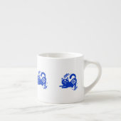 Speelse Blauwe Kat Espressokop – CozyBun Espresso Kop (Rechts)