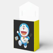 Speelse blauwe robot cadeau doos voor kinderen bedankdoosjes (Geopend)