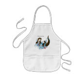 Speelse Blauwe Whimsical Rivierotter Spat Schattig Kinder Schort (Voorkant)