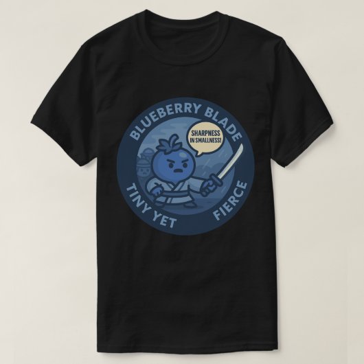 Speelse Blauwebes Samoerai Kracht T-shirt (Design voorkant)