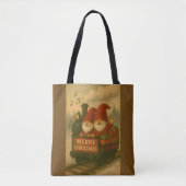 Speelse Blijmoedige Kabouters Muziek Express Tote Bag (Voorkant)