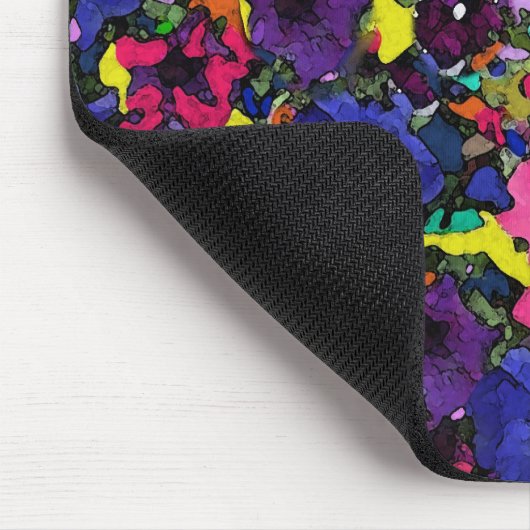 Speelse bloemen ~ Mousepad Muismat (Hoek)