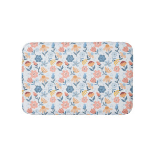 Speelse Bloemen Patroon Badmat