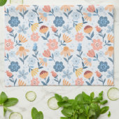 Speelse Bloemenpatroon Keukenhanddoek (Gevouwen)