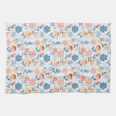 Speelse Bloemenpatroon Keukenhanddoek (Horizontaal)