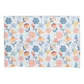 Speelse Bloempatroon Kussen Hoesje Kussensloop (Voorkant)