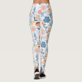 Speelse bloempatroon Leggings (Achterkant)