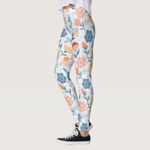 Speelse bloempatroon Leggings