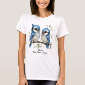 Speelse Blue Jay T-shirt (Voorkant)