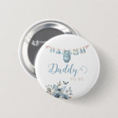 Speelse Blue Minimal Baby Outfit Daddy Pin Badge Ronde Button 5,7 Cm (Voorkant /achterkant)