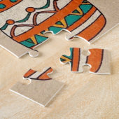 Speelse Boheemse Patronen Handgetekende zonnen, ma Legpuzzel (Zijkant)