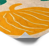 Speelse Boheemse Patronen Handgetekende zonnen, ma Poster (Hoek)