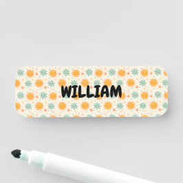 Speelse Boho Sun Naamplaatje