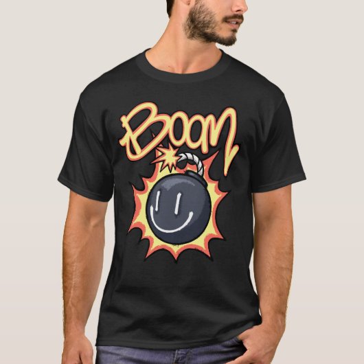 Speelse Bom Streetwear T-shirt (Voorkant)