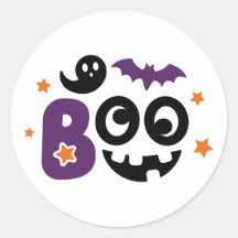 Speelse Boo Halloween Sticker