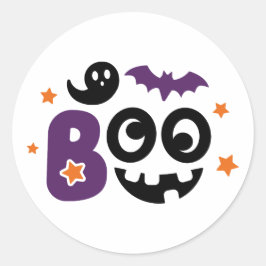 Speelse Boo Halloween Sticker