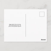 Speelse boog Stropdas & snor Happy Vaderdag Briefkaart (Achterkant)