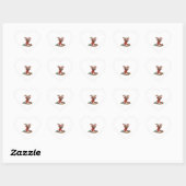 Speelse Border Terrier helpen met de kerst Hart Sticker (Vel)