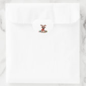 Speelse Border Terrier helpen met de kerst Hart Sticker (Tas)