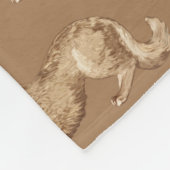 Speelse Borzoi fleece deken (Hoek)