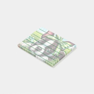 Speelse Boston Terrier Puppy met groene boog Post-it® Notes