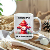 Speelse brandkraan in het park koffiemok