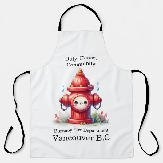 Speelse brandkraan in het park schort (Voorkant)