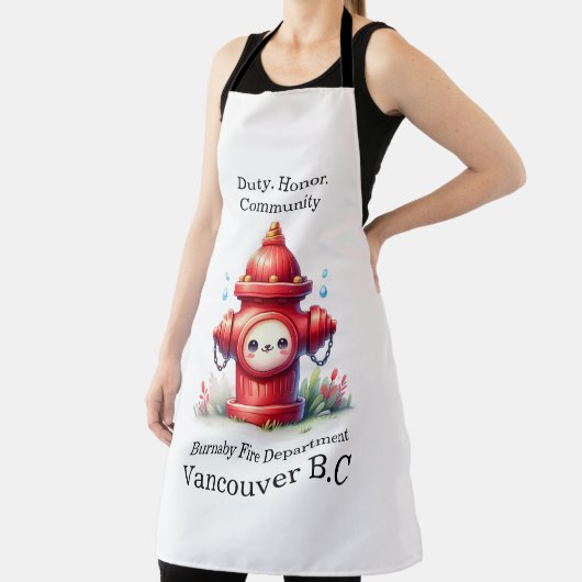 Speelse brandkraan in het park schort (Insitu)