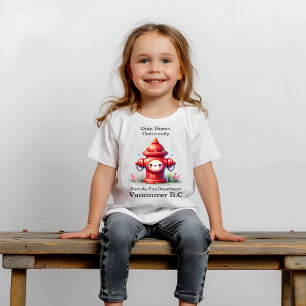 Speelse brandkraan in het park t-shirt