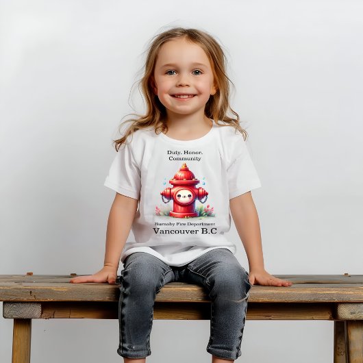 Speelse brandkraan in het park t-shirt