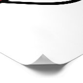 Speelse Bruine Koe Hoofd met Roze Neus Poster (Hoek)