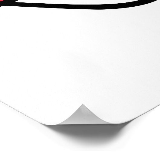 Speelse Bruine Koe Hoofd met Roze Neus Poster (Hoek)