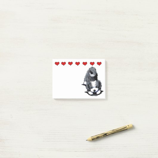 Speelse Buigende Havanese Post-it® Notes (Op bureau)