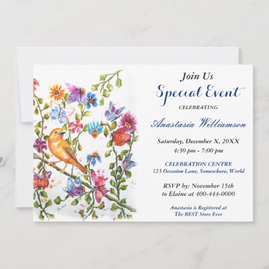 SPEELSE BUITENPARTY UITNODIGING (Voorkant)