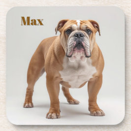 Speelse Bulldog Gepersonaliseerde Beverage Coaster Bier Onderzetter