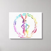 Speelse Bunny Bliss Canvas Afdruk (Voorkant)