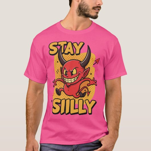 speelse cartoon devil t-shirt (Voorkant)