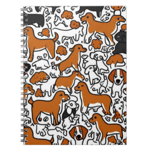 Speelse Cartoon Dogs Notitieboek