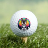 Speelse Cartoon Hond Golfballen (Insitu Shirt)