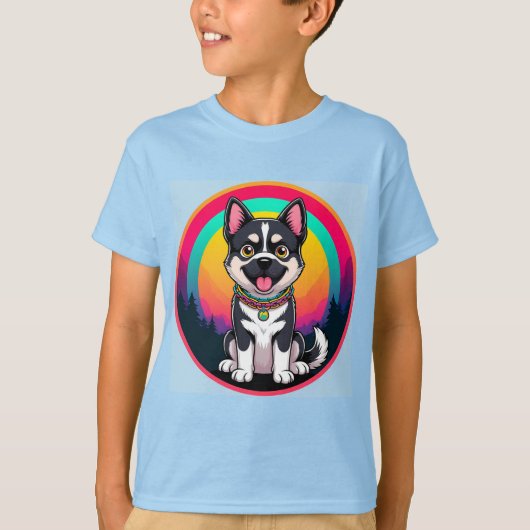 Speelse Cartoon Hond T-shirt (Voorkant)