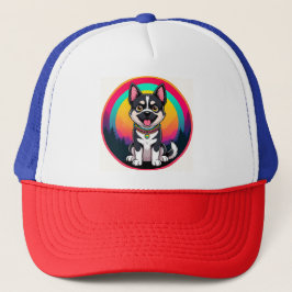 Speelse Cartoon Hond Trucker Pet