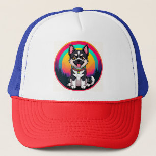 Speelse Cartoon Hond Trucker Pet