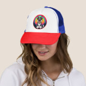 Speelse Cartoon Hond Trucker Pet (In situ)
