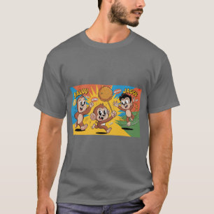 Speelse Cartoon Karakter T-shirt