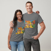 Speelse Cartoon Karakter T-shirt (Unisex)
