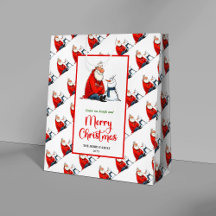 Speelse Cartoon Kerstman helder Kerstmis 