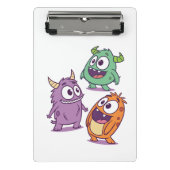 Speelse Cartoon Monsters – Schattigee Big-Eyed per Mini Klembord (Voorkant)