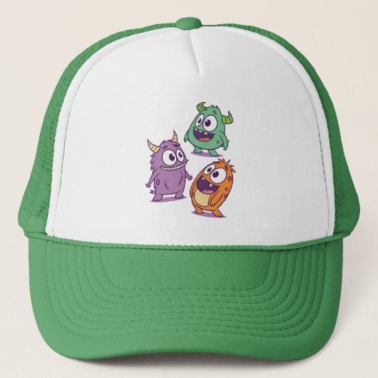Speelse Cartoon Monsters – Schattigee Big-Eyed per Trucker Pet (Voorkant)